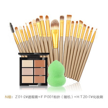 Carregar imagem no visualizador da galeria, makeup brushes Set 6 Colors Concealer Palette maquiagem Puff 20 brushes Face Contour Cosmetic Make Up Tools Brushes for make-up