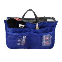 Carregar imagem no visualizador da galeria, Double Zipper Polyester Makeup Bag Portable Travel BAGS Beauty Cosmetic Bag Make Up Toiletry BagS With Handle Set