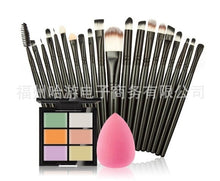 Carregar imagem no visualizador da galeria, makeup brushes Set 6 Colors Concealer Palette maquiagem Puff 20 brushes Face Contour Cosmetic Make Up Tools Brushes for make-up