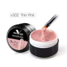 Carregar imagem no visualizador da galeria, Venalisa supply 15 ml strong thin Jelly led UV soak off cover pink clear nail art Camouflage UV Builder gel Extend nail gel