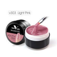 Carregar imagem no visualizador da galeria, Venalisa supply 15 ml strong thin Jelly led UV soak off cover pink clear nail art Camouflage UV Builder gel Extend nail gel