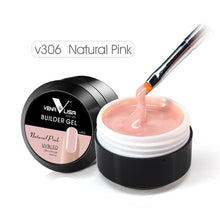 Carregar imagem no visualizador da galeria, Venalisa supply 15 ml strong thin Jelly led UV soak off cover pink clear nail art Camouflage UV Builder gel Extend nail gel