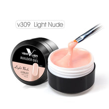 Carregar imagem no visualizador da galeria, Venalisa supply 15 ml strong thin Jelly led UV soak off cover pink clear nail art Camouflage UV Builder gel Extend nail gel