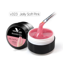 Carregar imagem no visualizador da galeria, Venalisa supply 15 ml strong thin Jelly led UV soak off cover pink clear nail art Camouflage UV Builder gel Extend nail gel